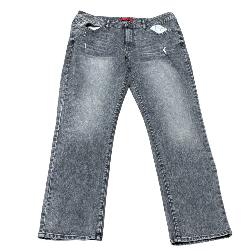MBX Slim Fit‎ Jeans Gray Wash Men's 36x30 Denim Faded Grunge